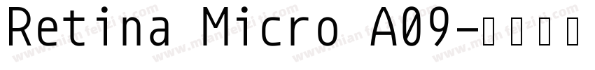 Retina Micro A09字体转换